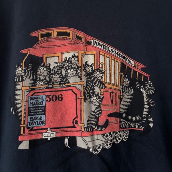 B. Kliban San Fransisco Cat Tee - Picture 4 of 6
